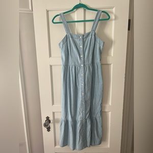 Denim Tiered Dress